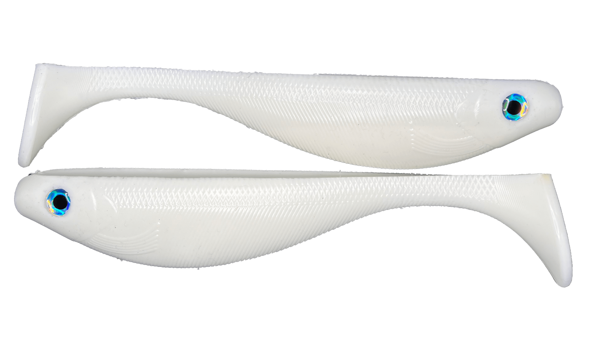 9 Paddle tail Swimbait - White - Shad Life Baits -Swimbait Shad