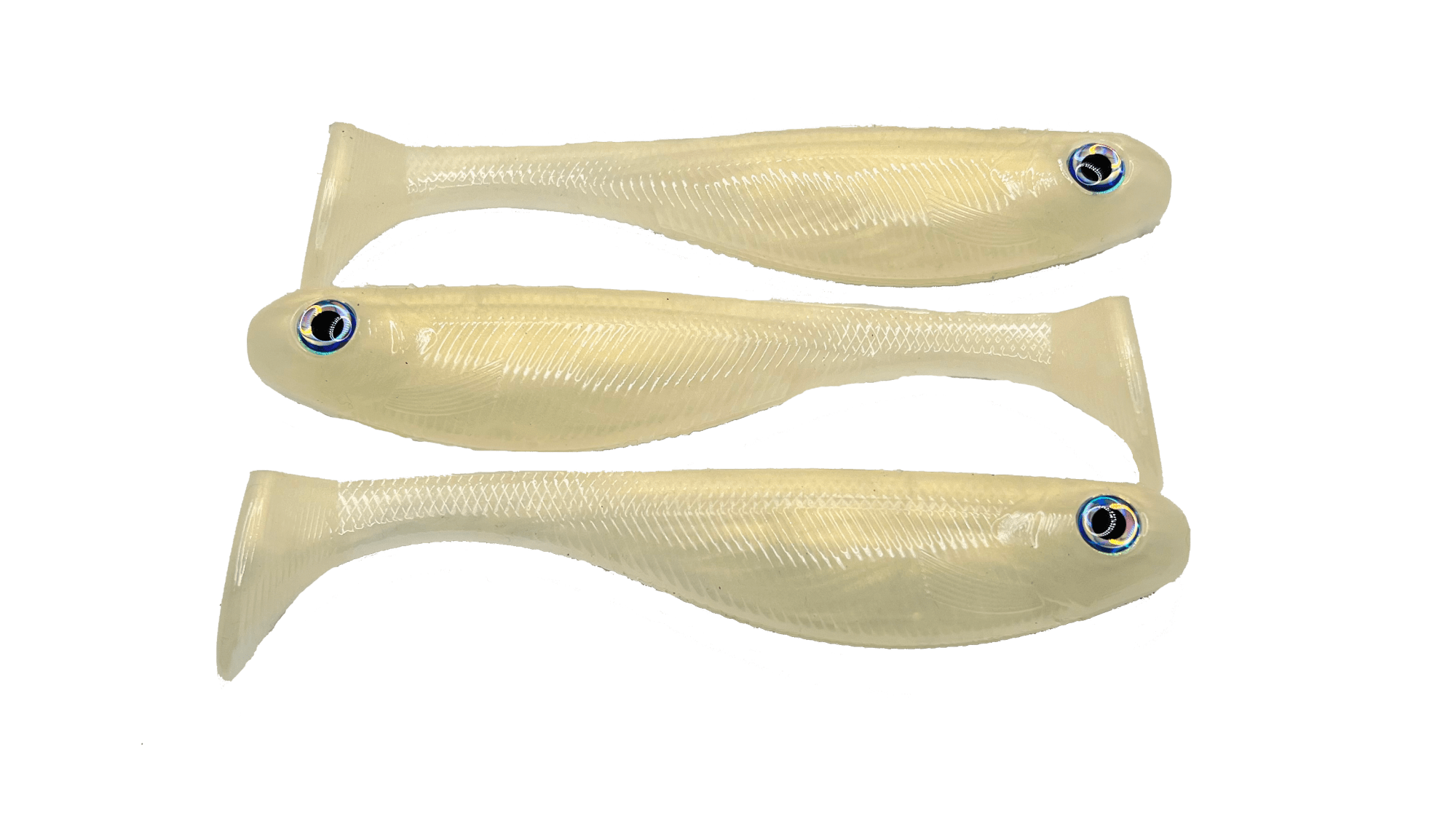 Dynamic Lures Sneak Attack Swimbait – Crystal Shad Color, 3-Inch Paddle Tail For Walleye, Bass, Trout