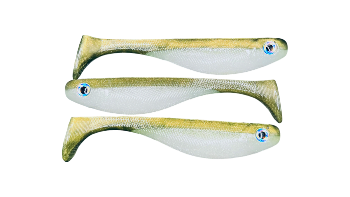 6 Paddle Tail Swimbait - Dark Sandeel