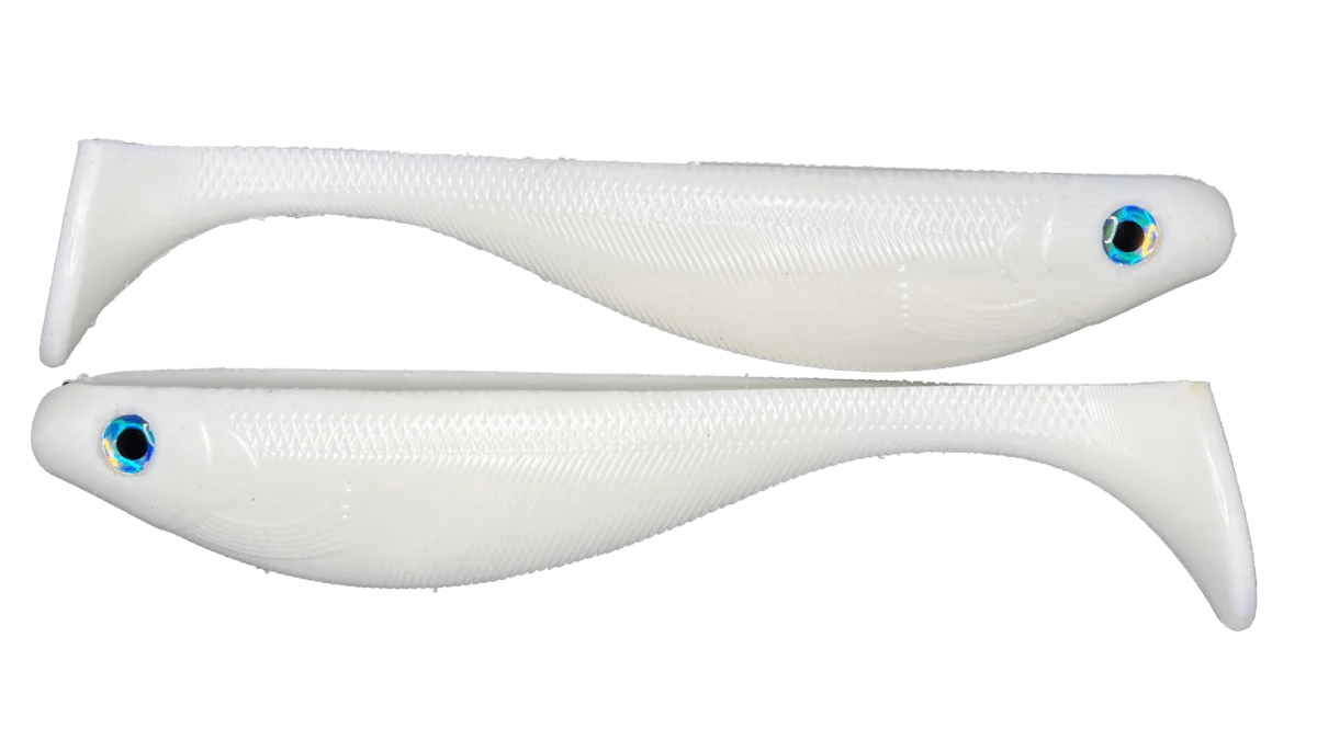 9" Paddle tail Swimbait - White