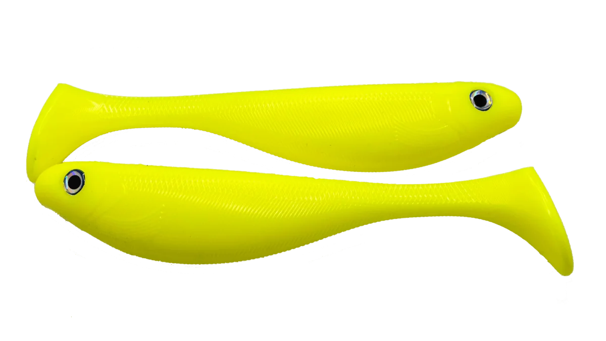 9" Paddle tail Swimbait - Chartreuse