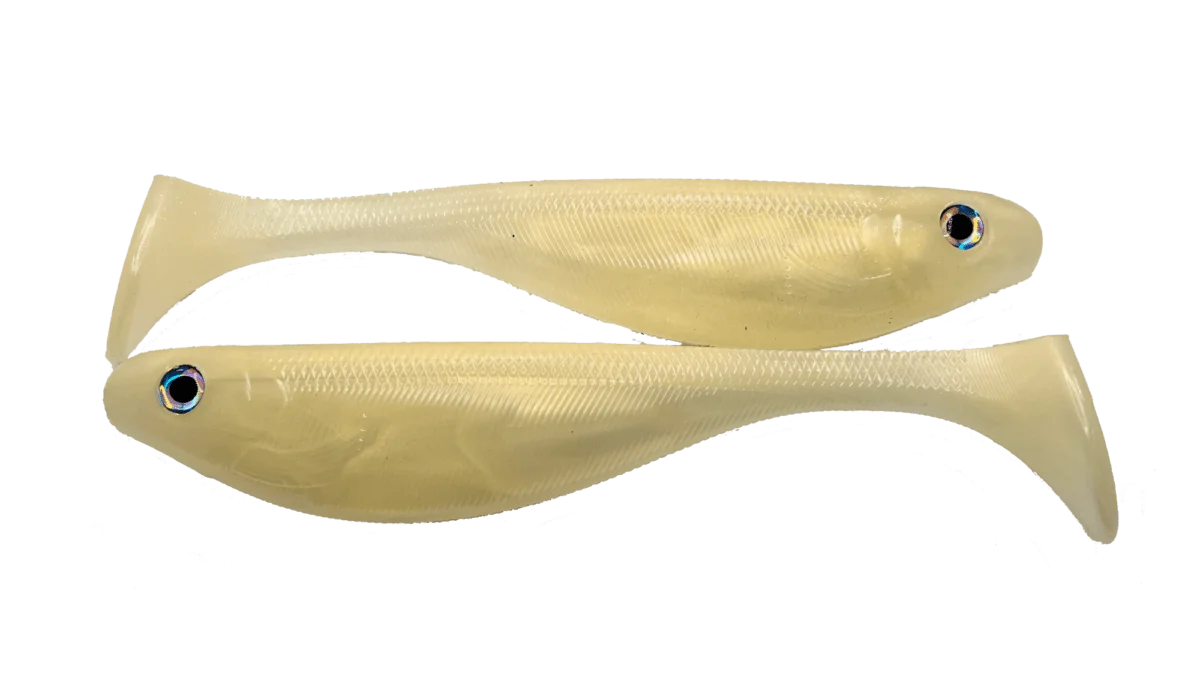 9" Paddle tail Swimbait - Golden Pearl Flash