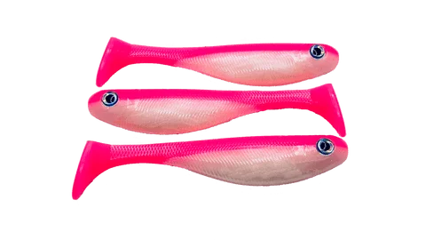 6 Paddle Tail Swimbait - White - Shad Life Baits