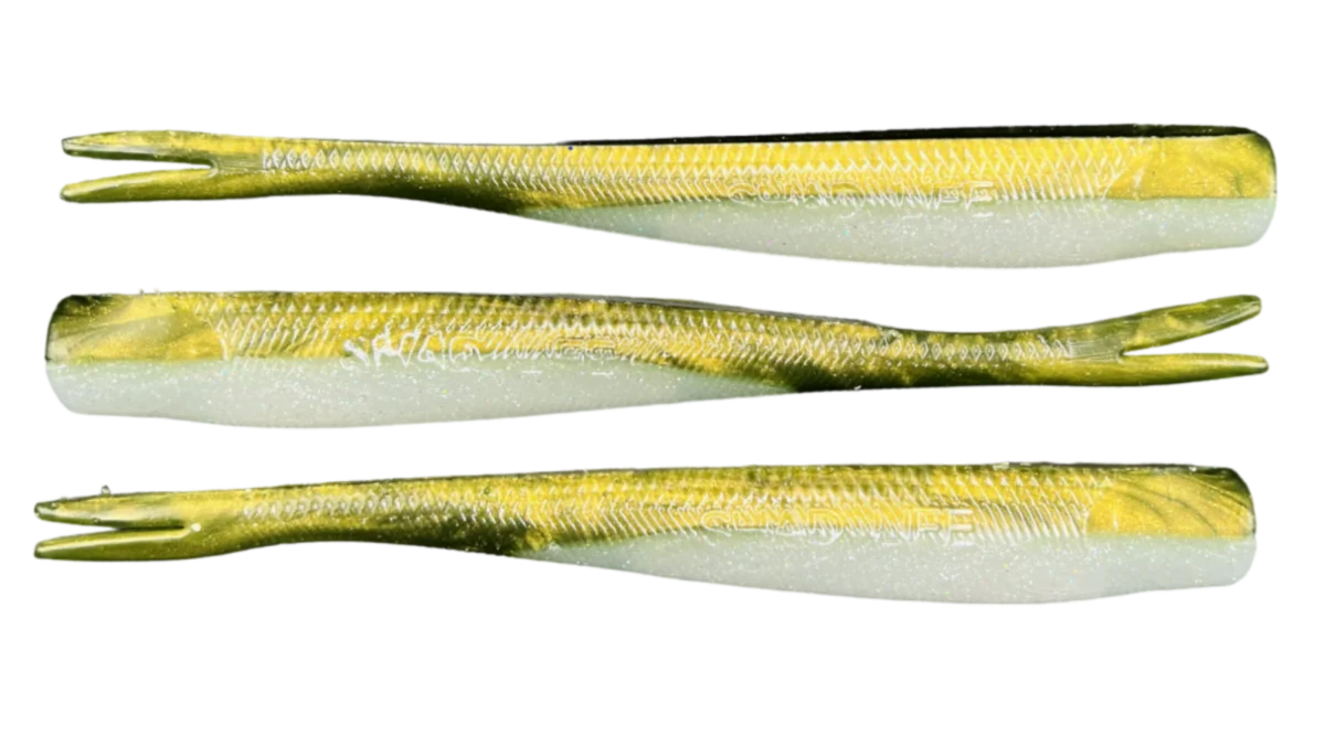 8.5 Straight Tail Swimbait - Dark Sandeel