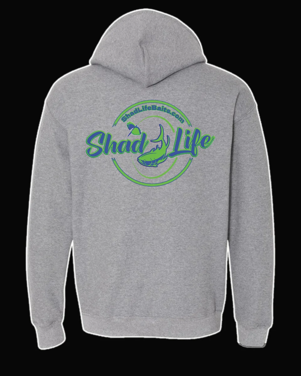 Hoodies -Tuna Blue / Green Logo